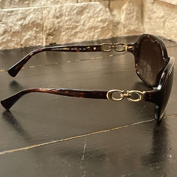 COACH Kissing C Square Black Sunglasses L948 HC8145 NO CASE - Picture 8 of 11